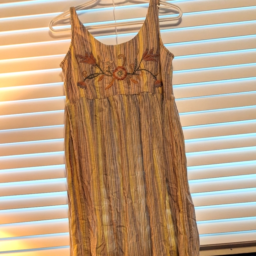 April Cornell embroidered dress